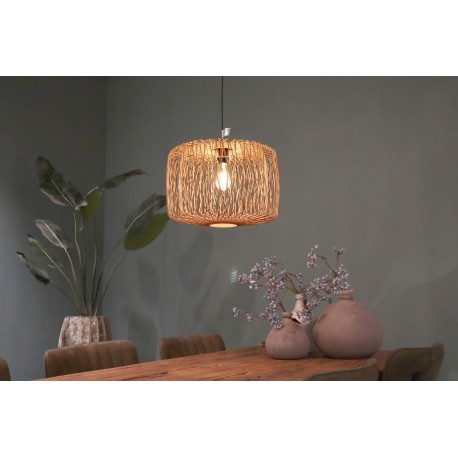 Dijk Lampa Wisząca Bambusowa w Stylu Boho 38x38x28cm Kolor Naturalny 55877-017