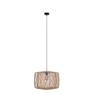 Boho pendant lamps - Dijk Bamboo Pendant Lamp in Boho Style 38x38x28cm Natural Color 55877-017. - product 7