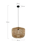 Boho pendant lamps - Dijk Bamboo Pendant Lamp in Boho Style 38x38x28cm Natural Color 55877-017. - product 8