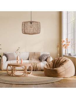 Dijk Bamboo Pendant Lamp in Boho Style 46x46x34cm Natural Color 55878-017.