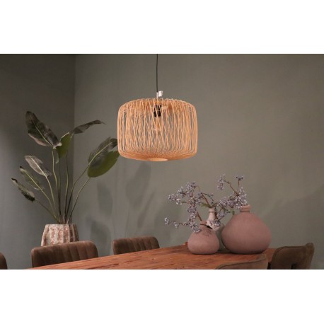 Dijk Lampa Wisząca Bambusowa w Stylu Boho 46x46x34cm Kolor Naturalny 55878-017