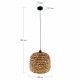 Dijk Lampa Wisząca w Stylu Boho 38x38x28cm Kolor Naturalny 56106-017