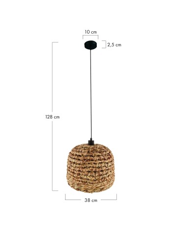 Dijk Pendant Lamp in Boho Style 38x38x28cm Natural Color 56106-017 - product 2