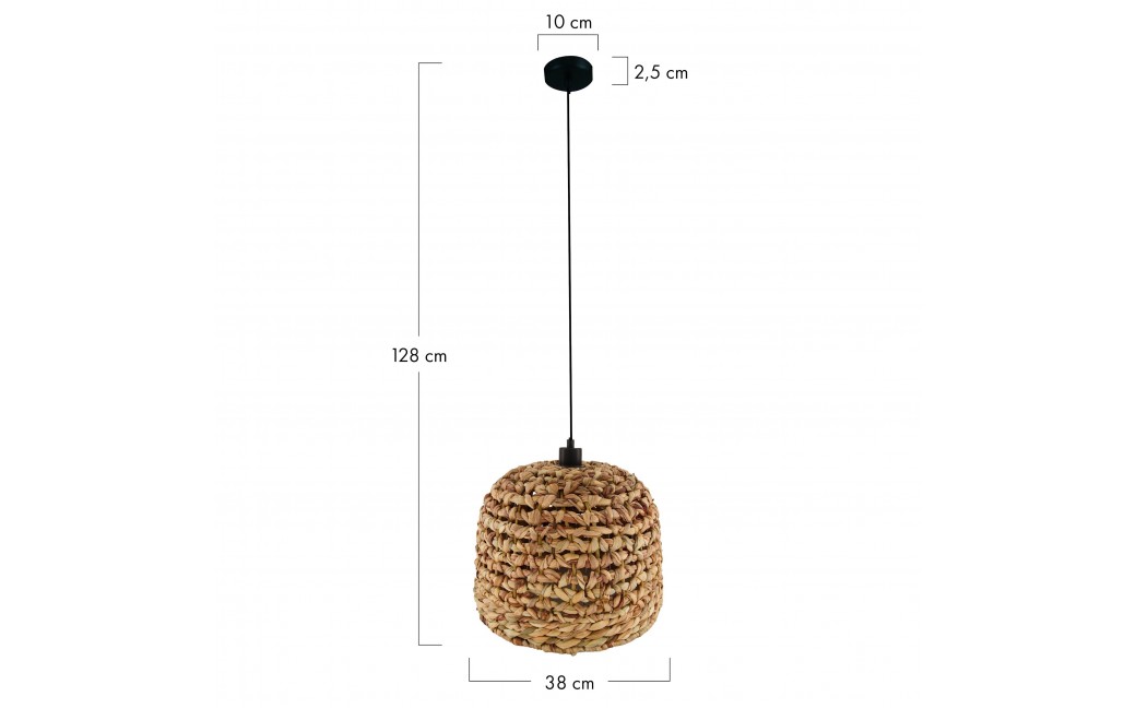 Dijk Lampa Wisząca w Stylu Boho 38x38x28cm Kolor Naturalny 56106-017