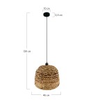Boho pendant lamps - Dijk Pendant Lamp in Boho Style 46x46x30cm Natural Color 56107-017 - product 2