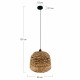 Dijk Lampa Wisząca w Stylu Boho 46x46x30cm Kolor Naturalny 56107-017