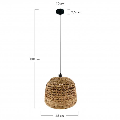 Dijk Lampa Wisząca w Stylu Boho 46x46x30cm Kolor Naturalny 56107-017