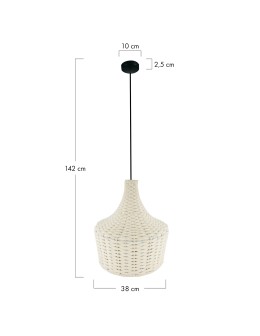 Dijk Cotton Pendant Lamp 38x38x42cm Color White 102392 - product 2