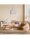 Dijk Cotton Pendant Lamp 38x38x42cm Color White 102392