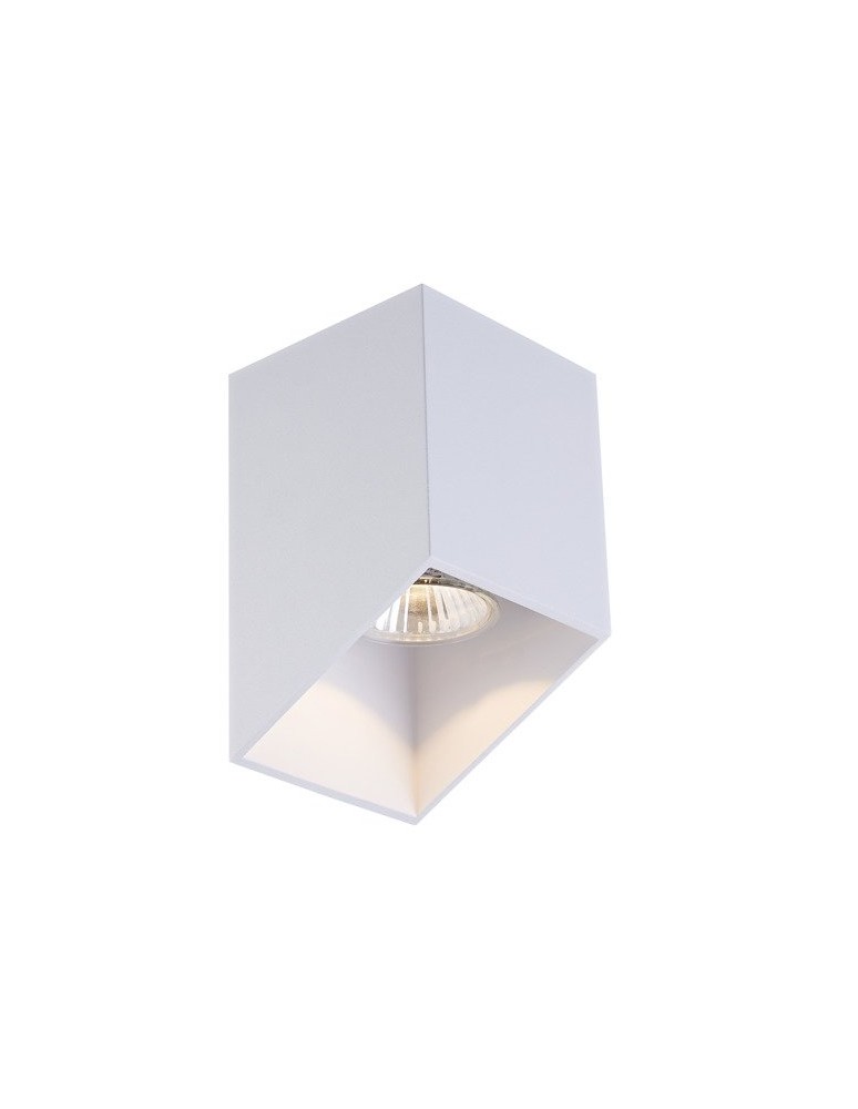 Ceiling luminaires for replaceable light source - Zuma Line LINE QUBY SL 1xGU10 White ACGU10-130 Ceiling light. - product kolory-swiatla.pl 1