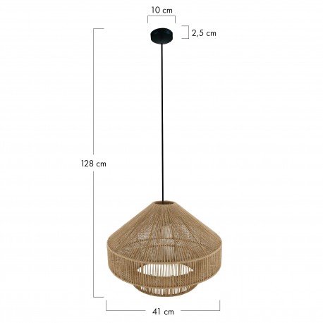 Dijk Lampa Wisząca w Stylu Boho 41x41x28cm Kolor Naturalny 104666