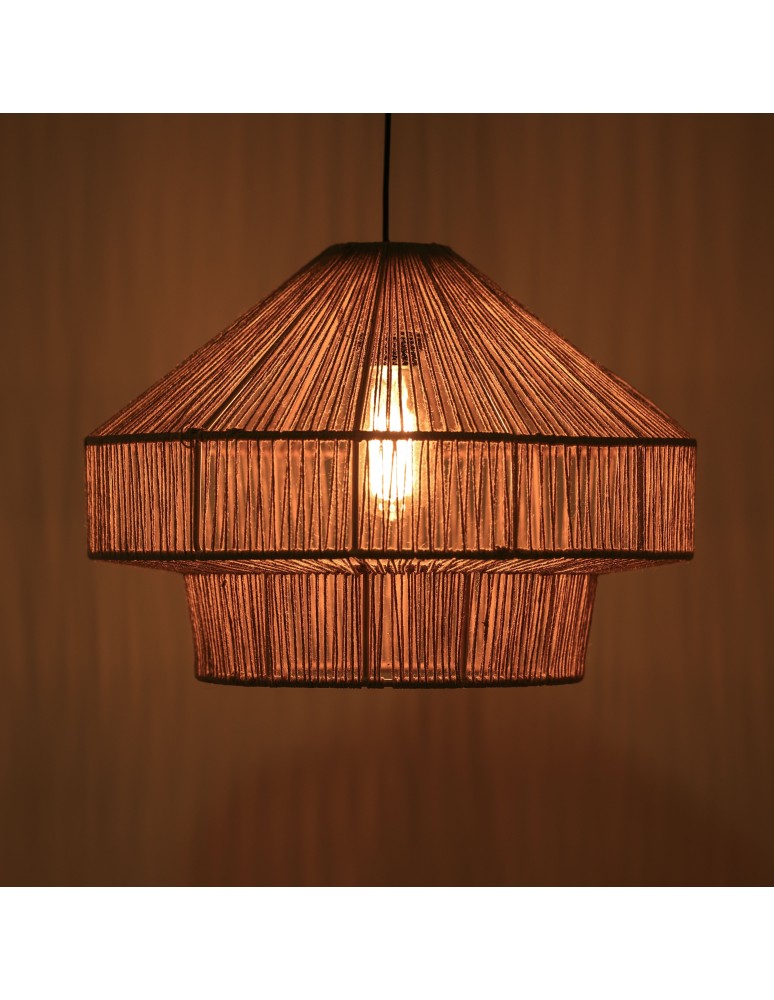 Boho pendant lamps - Dijk Pendant Lamp in Boho Style 41x41x28cm Natural Color 104666 - product kolory-swiatla.pl 6