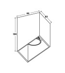 Ceiling luminaires for replaceable light source - Zuma Line LINE QUBY SL 1xGU10 White ACGU10-130 Ceiling light. - product 2