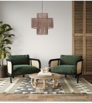 Boho pendant lamps - Dijk Pendant Lamp in Boho Style 40x40x41cm Color Natural 104665 - product 1