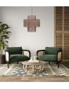 Dijk Pendant Lamp in Boho Style 40x40x41cm Color Natural 104665
