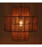 Boho pendant lamps - Dijk Pendant Lamp in Boho Style 40x40x41cm Color Natural 104665 - product 5