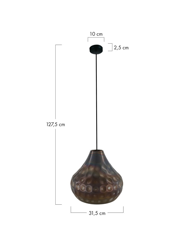 Boho pendant lamps - Dijk Metal Lamp 31.5x31.5x27.5cm Color Black 102745 - product kolory-swiatla.pl 5