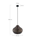 Boho pendant lamps - Dijk Metal Lamp 41.5x41.5x29.5cm Color Black 102746 - product 2