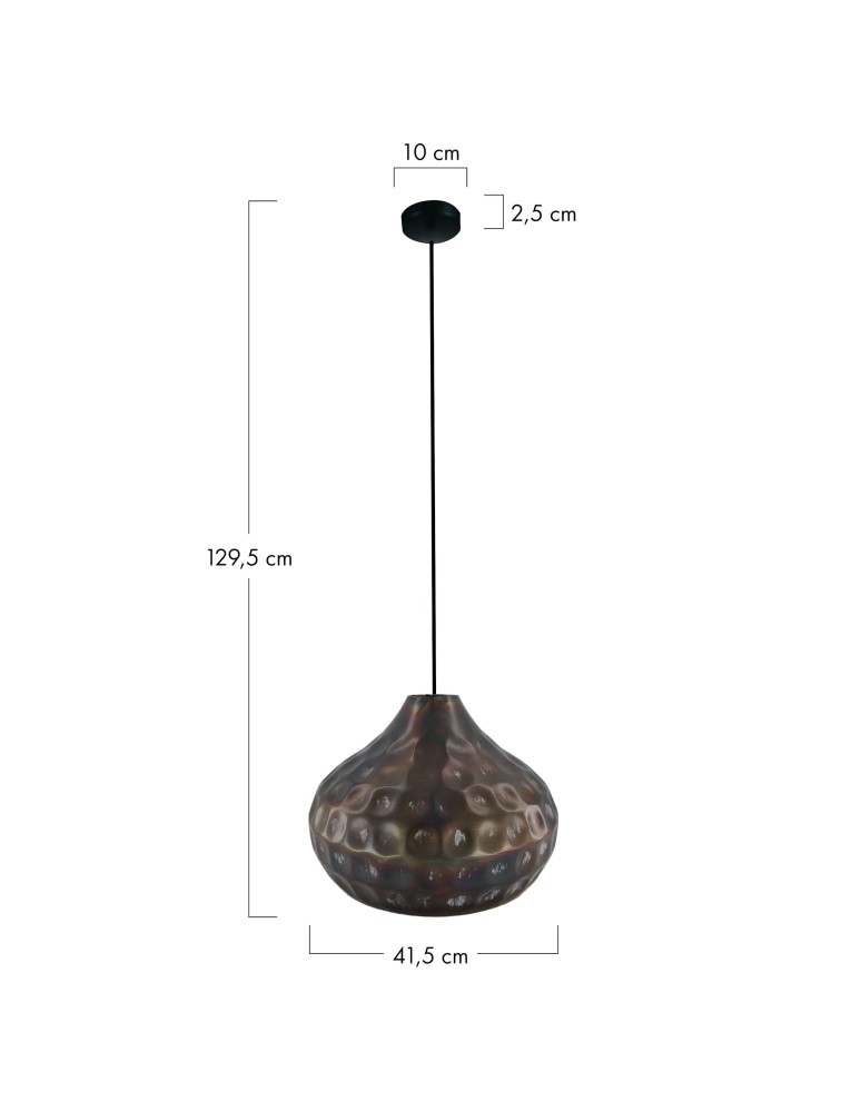 Boho pendant lamps - Dijk Metal Lamp 41.5x41.5x29.5cm Color Black 102746 - product kolory-swiatla.pl 2