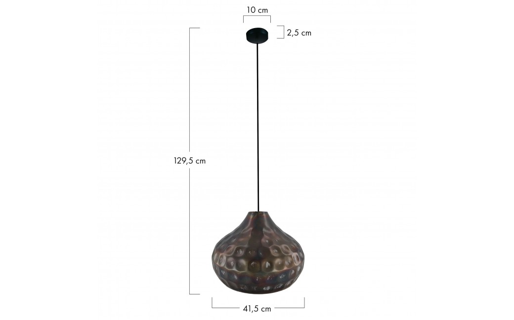 Dijk Lampa z Metalu 41.5x41.5x29.5cm Kolor Czarny 102746