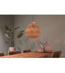 Boho pendant lamps - Dijk Pendant Lamp in Boho Style 38x38x38cm Natural Color 55865-017 - product 4