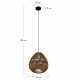 Dijk Lampa Wisząca w Stylu Boho 46x46x46cm Kolor Naturalny 55866-017