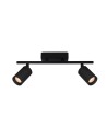 Italux Tris Spotlight/Spot 2xGU10 10W Black Sandblasted SPL-46829-2-BK