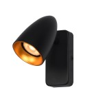 Adjustable wall lamps - Italux Tino Wall lamp 1xGU10 10W Black, gold WL-36748-1R-BK-GD - product 1