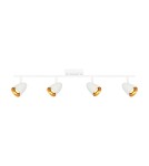 Adjustable ceiling lamps - spots - Italux Tino Spotlight/Spot 4xGU10 10W White, Gold SPL-36748-4-WH-GD - product 1