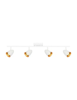 Italux Tino Reflektorek/Spot 4xGU10 10W Biały, złoty SPL-36748-4-WH-GD