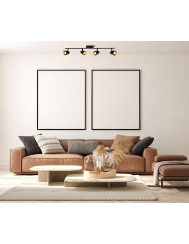 Italux Tino Reflektorek/Spot 4xGU10 10W Czarny, złoty SPL-36748-4-BK-GD - produkt 2