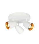 Adjustable ceiling lamps - spots - Italux Tino Spotlight/Spot 3xGU10 10W White, Gold SPL-36748-3R-WH-GD - product 1