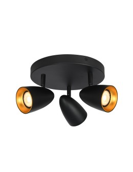 Italux Tino Spotlight/Spot 3xGU10 10W Black, Gold SPL-36748-3R-BK-GD