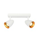 Adjustable ceiling lamps - spots - Italux Tino Spotlight/Spot 2xGU10 10W White, Gold SPL-36748-2-WH-GD - product 1
