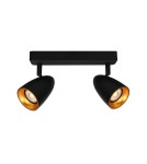 Adjustable ceiling lamps - spots - Italux Tino Spotlight/Spot 2xGU10 10W Black, Gold SPL-36748-2-BK-GD - product 1