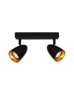 Italux Tino Reflektorek/Spot 2xGU10 10W Czarny, złoty SPL-36748-2-BK-GD