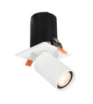 Recessed ceiling spotlights - Italux Termo Spotlight/Spot 1xGU10 10W White Sandblasted SPL-50310-1S WH - product 1