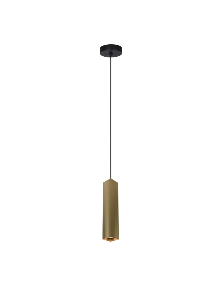 Pendant tube lamps - Italux Tecno Pendant 1xGU10 10W Gold PND-37492-1-GD - product kolory-swiatla.pl 1