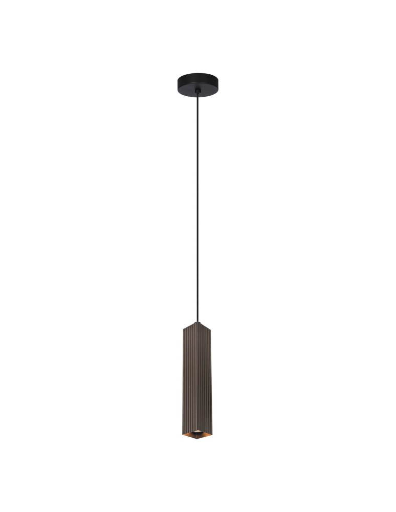 Pendant tube lamps - Italux Tecno Pendant 1xGU10 10W Brown PND-37492-1-BRO - product kolory-swiatla.pl 1