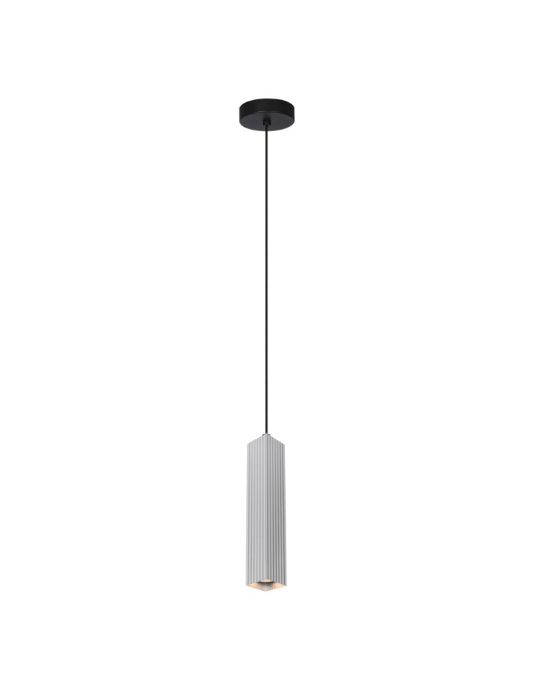 Pendant tube lamps - Italux Tecno Pendant 1xGU10 10W Aluminum PND-37492-1-ALU - product kolory-swiatla.pl 1