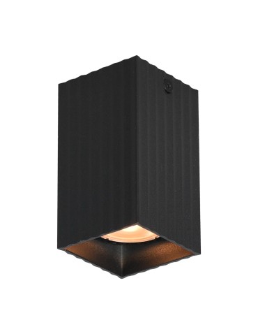 Italux Tecno Surface Mounted 1xGU10 10W Black, Gold CLN-37492-S-BK