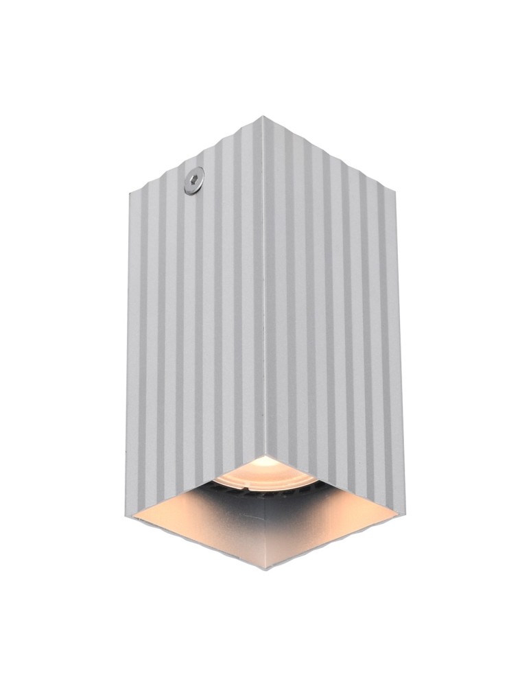 Square ceiling luminaires - Italux Tecno Surface Mounted 1xGU10 10W Aluminum CLN-37492-S-ALU - product kolory-swiatla.pl 1