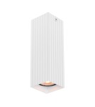 Square ceiling luminaires - Italux Tecno Surface Mounted 1xGU10 10W White Sandblasted CLN-37492-M-WH - product 1