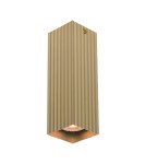 Square ceiling luminaires - Italux Tecno Surface Mounted 1xGU10 10W Gold CLN-37492-M-GD - product 1