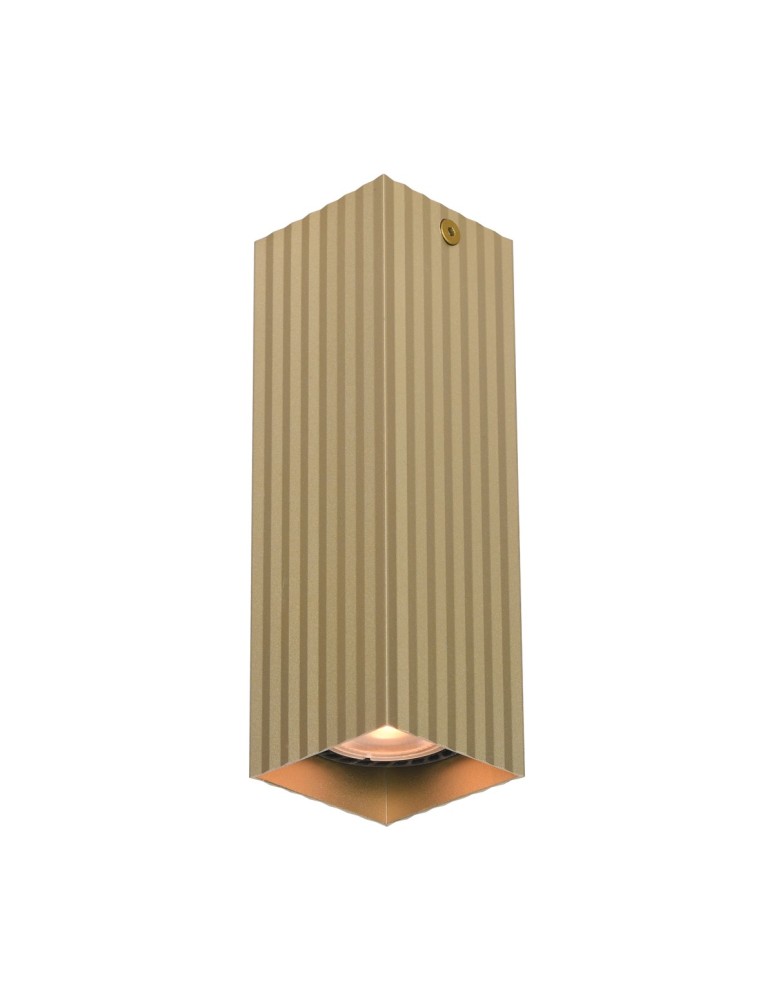 Square ceiling luminaires - Italux Tecno Surface Mounted 1xGU10 10W Gold CLN-37492-M-GD - product kolory-swiatla.pl 1