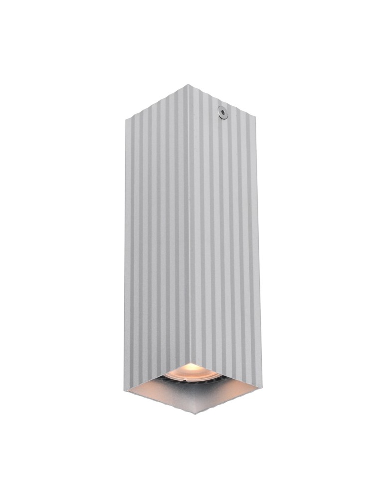 Square ceiling luminaires - Italux Tecno Surface Mounted 1xGU10 10W Aluminum CLN-37492-M-ALU - product kolory-swiatla.pl 1