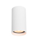 Round ceiling luminaires - Italux Rilok Surface-mounted 1xGU10 10W White Sandblasted CLN-83920-S-WH - product 1