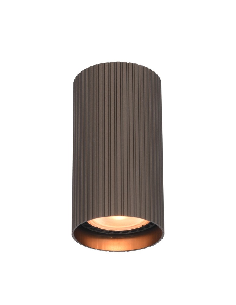 Round ceiling luminaires - Italux Rilok Surface Mounted 1xGU10 10W Brown CLN-83920-S-BRO - product kolory-swiatla.pl 1