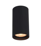 Round ceiling luminaires - Italux Rilok Surface-mounted 1xGU10 10W Sandblasted Black CLN-83920-S-BK - product 1