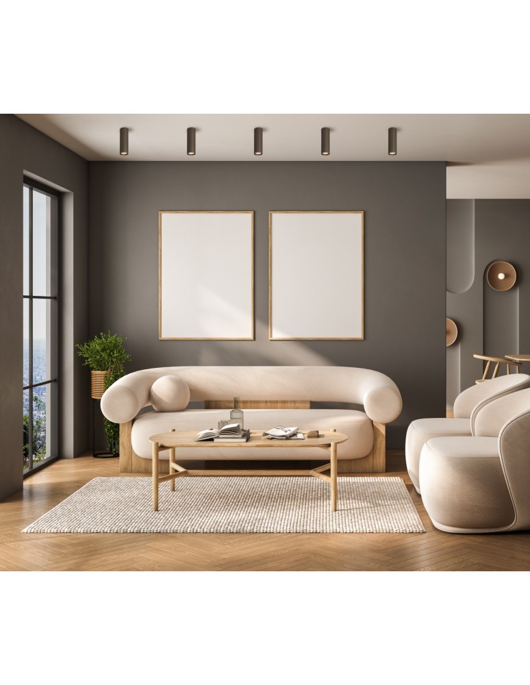 Round ceiling luminaires - Italux Rilok Surface Mounted 1xGU10 10W Brown CLN-83920-M-BRO - product kolory-swiatla.pl 2